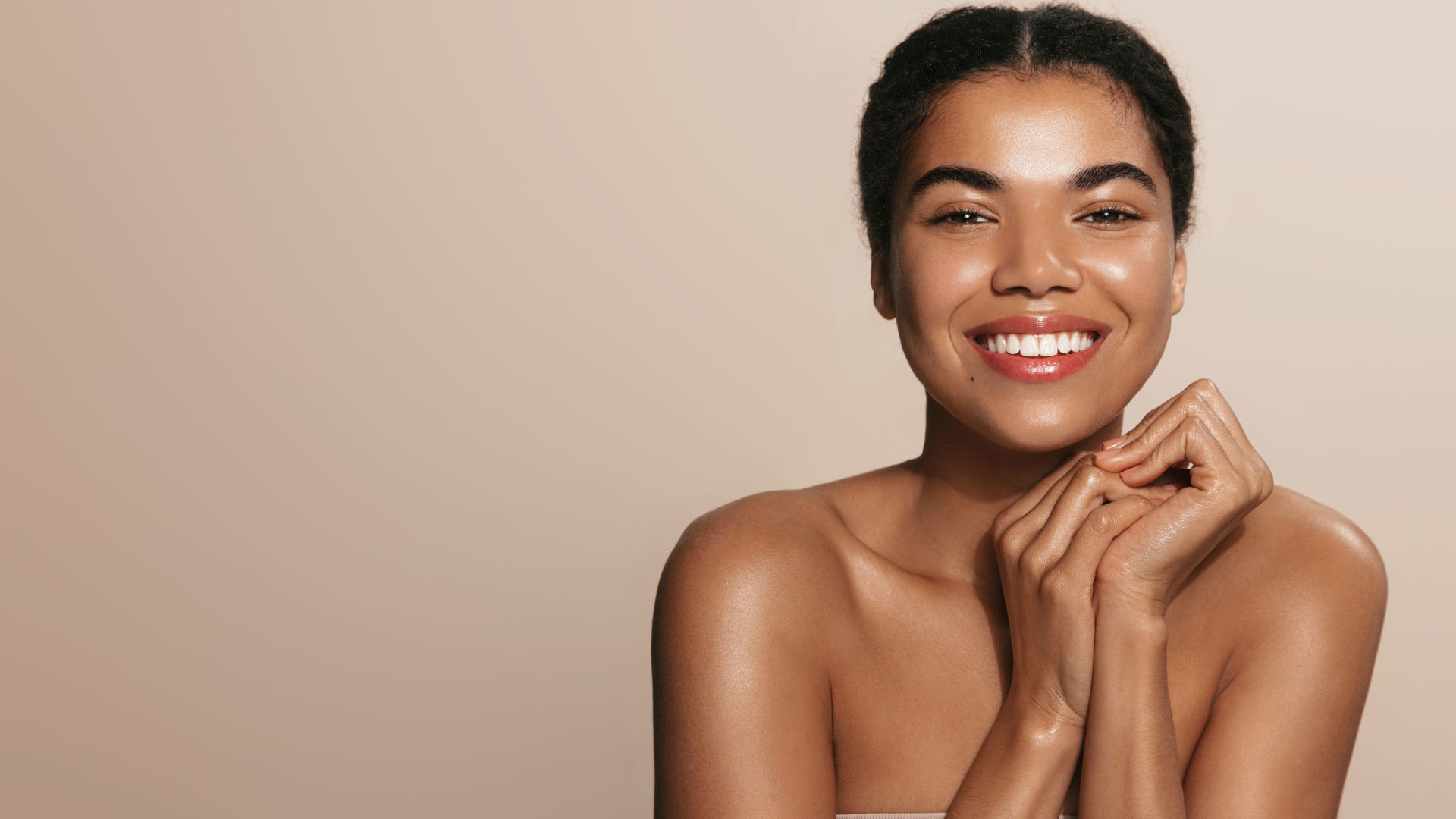 image1 Smiling woman with healthy, glowing skin after a BioRepeel TCA peel treatment